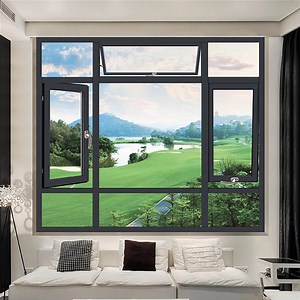 [Hot Item] Made in China Home School Hospital Double Glass Black Aluminium Windows for Room