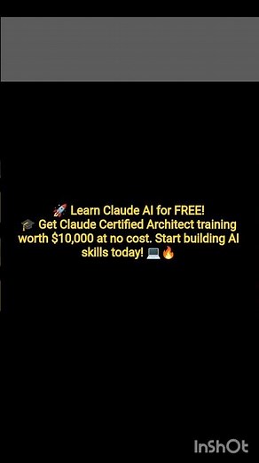 💻$10,000 Claude AI Certified Course FREE 🤯 | Claude Certified Architect Course 2026#tech#trending#ai