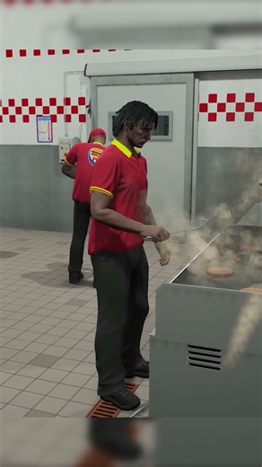 BurgerShot Job Script Showcase | GTA RP | After Hours DOJ #gaming #games #shorts #short #fyp