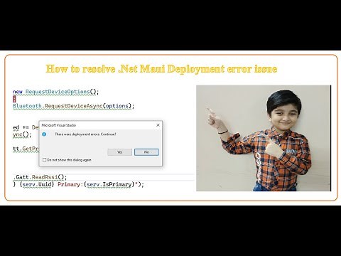 How to resolve .Net Maui Deployment error