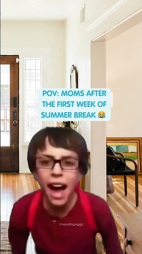 First Week of Break Be Like 😂 #funny #reading #summerbreak #learntoread #kidsgames #shorts