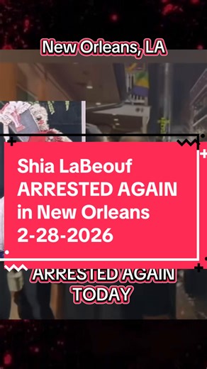 Shia LaBeouf arrested AGAIN in New Orleans The actor is now facing multiple bat••ry charges tied to a Mardi Gras alterc•tion. He reportedly turned himself in on a new charge and has posted bond. Court date is set for March 19. #shialabeouf #truecrimenews #crimetok #truecrime