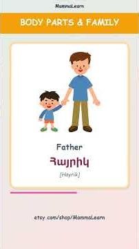 Armenian Vocabulary: Everyday Words! ✨🍎 Body parts and family