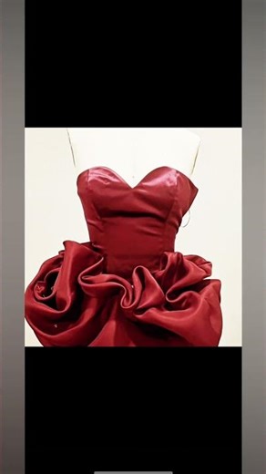 How I Draped a Red Satin Rose Dress | Couture Draping Tutorial