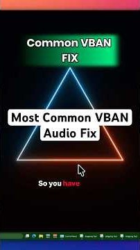 How to fix VBAN audio sounding bad #audioissues #audio #vbaudio #voicemeeter #vban