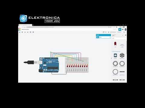Tinkercad Circuits - Arduino Knight Rider