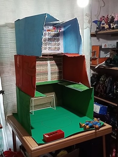 Tutorial Estadio de Fútbol con Cartón para Juguetes
