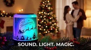 Bluetooth Speaker with LED Lights, Portable Wireless TWS Pairing Speakers, RGB Color Changing Music Sync, Deep Bass Hi-Fi Sound, 8H Playtime, TF Card Slot, Small Travel Speaker for Home Bedroom Party
