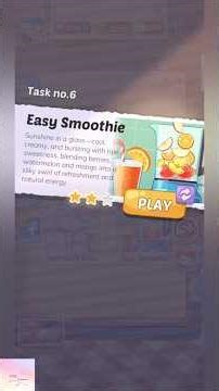 Cookingdom | Task 6 | 🥤Easy Smoothie #cookingdom