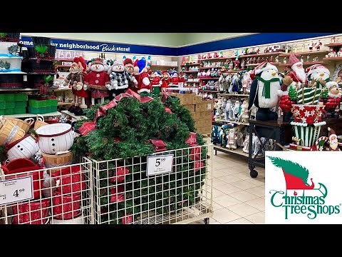 CHRISTMAS TREE SHOPS CHRISTMAS DECORATIONS ORNAMENTS DECOR SHOP WITH ME SHOPPING STORE WALK THROUGH
