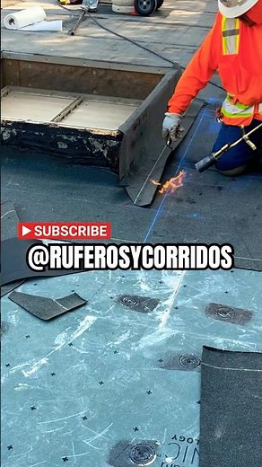 Install torch down curb base flashing 🔥 #commercialroofing #construction #roofing #construction