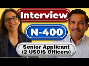 2025 U.S. Citizenship Naturalization Mock Interview N-400 Senior Applicant, USCIS Questions/Answers