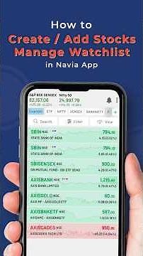 Navia App Watchlist Tutorial: Add, Track, and Manage Stocks Easily