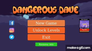 | Dangerous dave | Old PC games | Classic games | Small games on Make a GIF