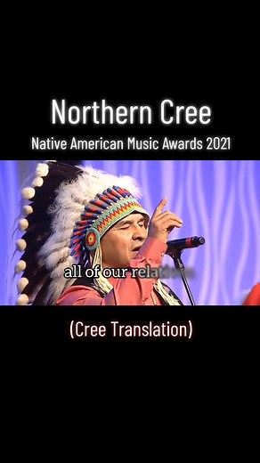 I am forever proud and inspired to hear our indigenous languages being spoken in huge events for the world to hear. #northerncree #cree #creetranslation #creelanguage #creewords #creesyllabicdesigns #woodlandcree #plainscree #native #nativetiktok #nativetiktoks #indigenous #indigenoustiktok #firstnation #firstnationtiktok #nativeamericanmusicawards
