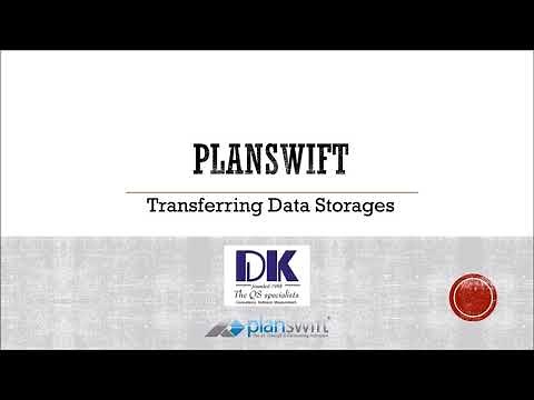How to transfer data storages in Planswift