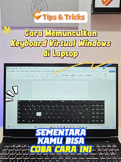 Cara Munculin Keyboard Virtual di Komputer/Laptop Windows 💻⌨️ Save dulu siapa tau suatu saat butuh tips ini BesTren 😉 #VirtualKeyboard #CaraMunculinKeyboardVirtual #TipsKomputer #TipsLaptop #TipsWindows