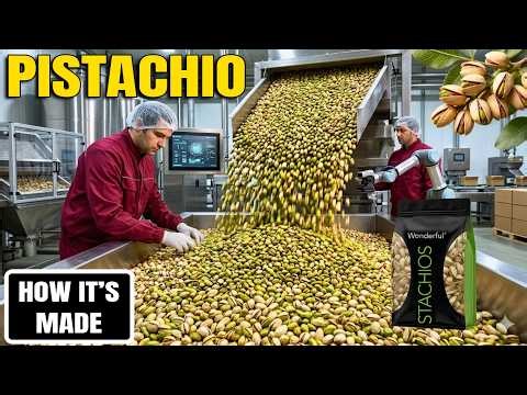 Inside the Pistachio Factory | From Harvest to Roasted Snack