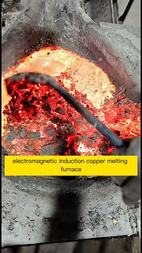 117K views · 838 reactions | electromagnetic induction copper melting furnace # induction #furnace | Induction Furnace | Facebook