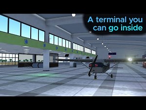 This FlightGear airport has a modelled interior