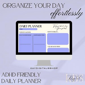 ADHD Friendly Daily Task Organizer and Planner - Etsy Australia