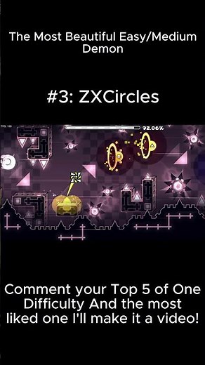 Top 5 Easy Demons #geometrydash #gdupdate #gd