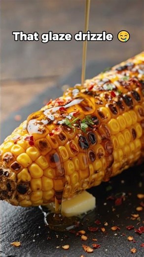 Epic Hot Honey Grilled Corn 🌽🔥 #shortsfeed