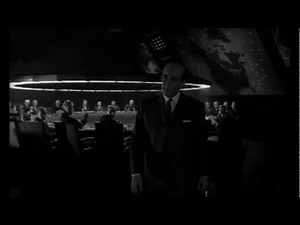 Dr. Strangelove - George C. Scott trips and falls