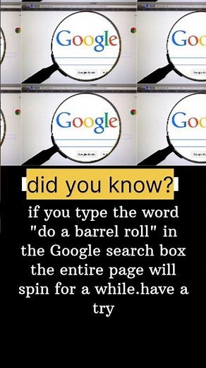 Try This Google Trick 🤯 (Do a Barrel Roll)#short #viral #trending