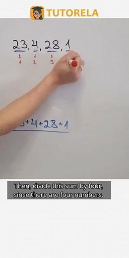 Calculate the Average: 23, 4, 28, and 1 Explained #Math #DataExploration #AveragesFor5thGrade