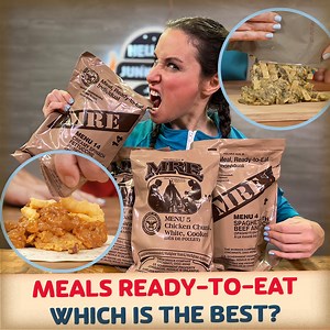 How Good Are These 🇺🇸 MREs? *Taste Test* | HellthyJunkFood