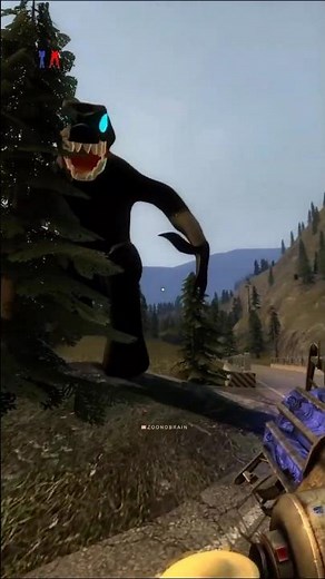 Godzilla attacks me on Road #godzilla #godzillavskong #garrysmod #gmod #nextbots #chase #zoonomaly