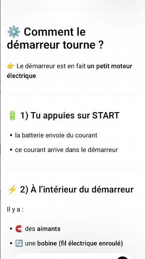 Yamaha YS comprendre chaque pièce de la moto LE DEMAREUR c'est un "petit moteur" électrique !