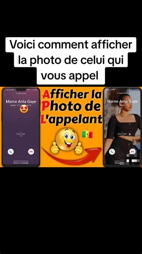 Comment afficher la photo d'une personne lors d'un appel