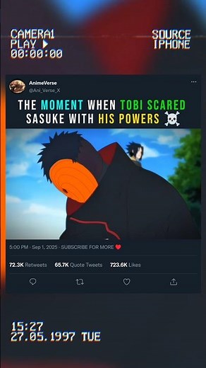 TOBI SACRED SASUKE 💀⚡ #obito #anime #shorts #shortsfeed #viral