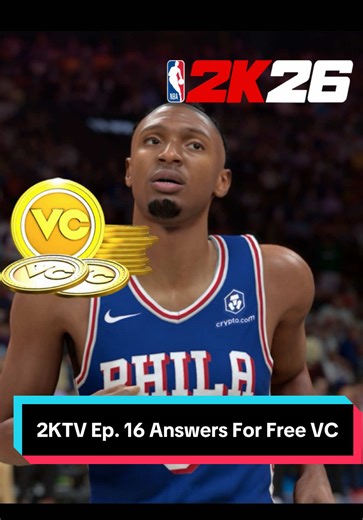 2KTV Episode 16 Answers for Free VC in NBA 2K26