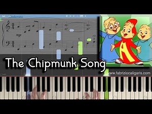 The Chipmunk Song (Christmas Don't Be Late) - Piano Tutorial - PDF