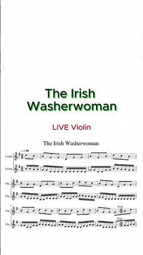 THE IRISH WASHERWOMAN 🍀 | Irish Fiddle Tune on LIVE Violin