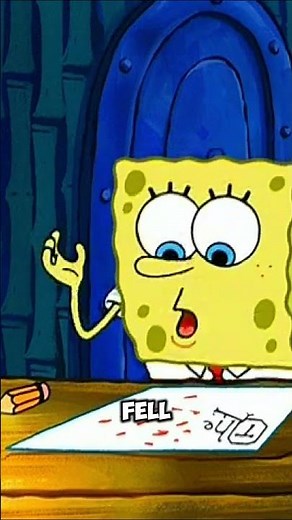 SPONGEBOB'S PROCRASTINATION DISASTER! ✏️⏳ #spongebob #shorts