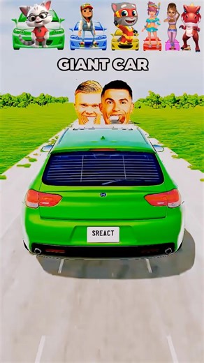 Big & Small Cars vs Ronaldo, & Messi #shortsfeed #trending #youtubeshorts