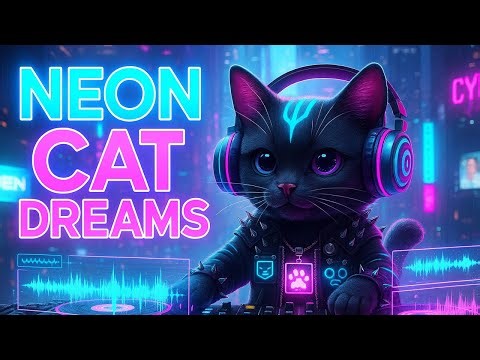 Neon Cat Dreams — 40 Min of Chill Cyberpunk Loops for Study & Sleep (No Copyright)
