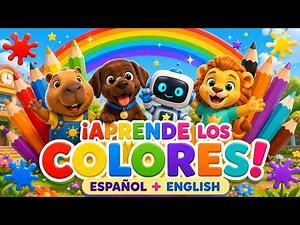 🌈¡APRENDE LOS COLORES EN ESPAÑOL E INGLÉS!🎨|Canción con Capi, Bruno, Boti y Leo|‪@BabyRisasKids‬