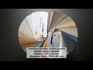 Custom sample color fan sets - TIGER Drylac powder coating Flat Matte and 3D Mettalic effects