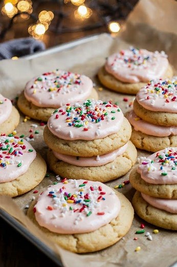 Sour Cream Sugar Cookies moist & soft