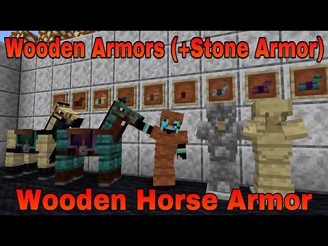 Wooden Armors + Wooden Horse Armor - Minecraft 1.16.5 Mods