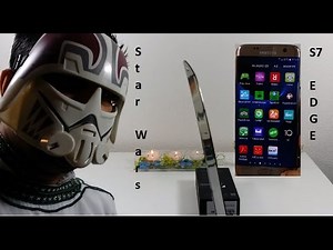 Samsung Galaxy S7 Edge Gold Color presenting by Star Wars 4K VIDEO