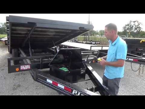 PJ Trailer T8 Deckover Power Tilt * DR Trailer Sales