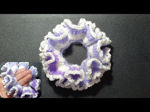 DIY Crochet Scrunchie / Easy Crochet Scrunchie for Beginners / Crochet Tutorial