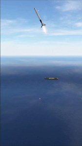 Space ship Rocket Booster Fail - first stage rocket simulator #shorts