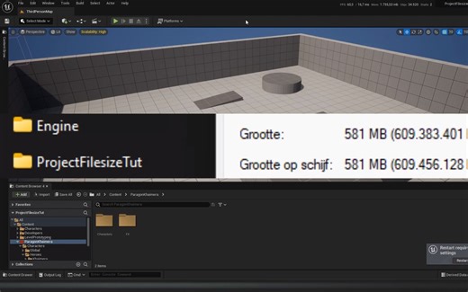 Unreal Engine 5 小技巧：降低项目文件大小（删除未引用的资产）